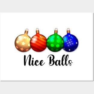 Nice Balls Christmas ornaments Posters and Art